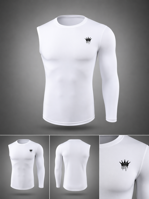 CAMISA DE COMPRESIÓN DE UNA MANGA (BLANCA)